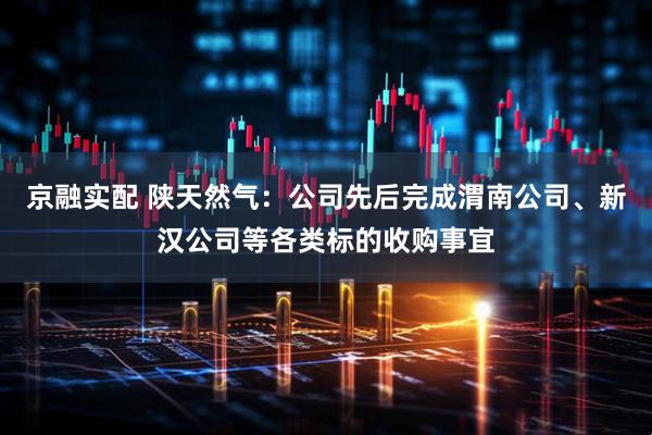 京融实配 陕天然气：公司先后完成渭南公司、新汉公司等各类标的收购事宜