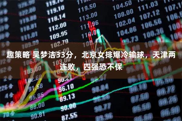 趣策略 吴梦洁33分，北京女排爆冷输球，天津两连败，四强恐不保